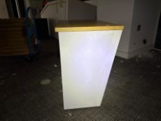 Angled Back Drawer and Shelf Unit