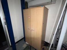 Wooden Storage Cupboard and Contents