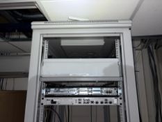 Grey Metal Server Rack