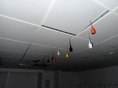 Set Of Ceiling Hung Pendant Lights