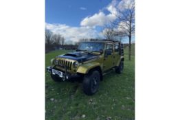 2007 Chrysler Jeep Wrangler 74,000 miles from new private plate not included, registration number