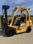 2017 TCM 2.5 Tonne Gas Forklift, Container Spec, 2.5 tonne lift 3617 Hours, 4.5m Triple Mast,