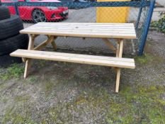 Wooden Picnic Bench