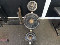 Metal Weight Plates x15 and Tree