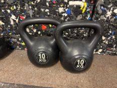 Pair of 10kg Kettlebells