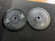 Tufftech 5kg Bumper Plates x2