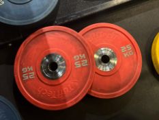 Tufftech 25kg Bumper Plates x2
