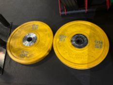 Tufftech 15kg Bumper Plates x2