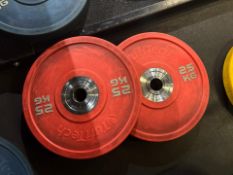 Tufftech 25kg Bumper Plates x2