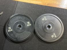 Tufftech 5kg Bumper Plates x2