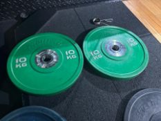 Tufftech 10kg Bumper Plates x2