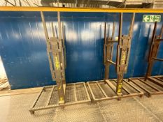 Metal Six Slot Folding Drying Rack x2