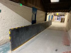 Metal Black And Yellow Safety Barrier- NEXT BID MEETS RESERVE