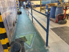 Blue Metal Railing