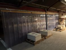 Plastic Curtains on Track x2