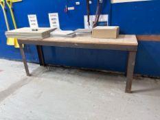 Metal work Bench with Wood Top