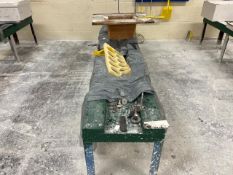 Wooden Table With Metal Frame