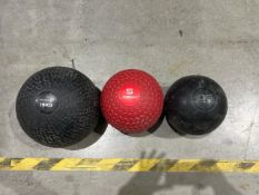 Assorted Medicine Balls x3 - No Reserve