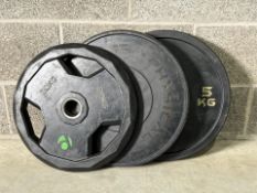 Assorted Weight Plates 5, 15 & 20kg - No Reserve