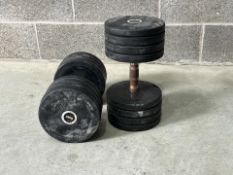 Pair Of 35KG Pulse Dumbbells - No Reserve