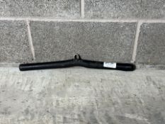 Black Rubber V-Bar With Hoop Attachment - No Reserve