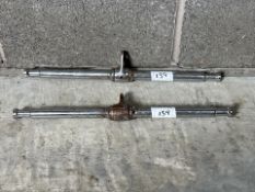 Pair Of Close Grip Pull Down Bars With Free-Moving Attachment Loop - No Reserve