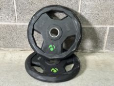 Pair Of TuffTech 15KG Weight Plates - No Reserve