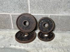 Set Of 4 Total Fit Weight Plates 2.5 & 5kg - No Reserve