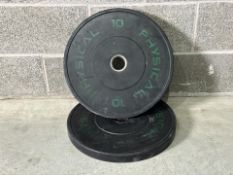 Pair Of Physical 10KG Weight Plates - No Reserve
