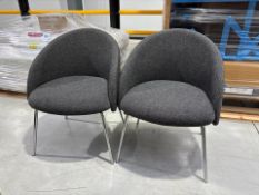 Boss Design Grey Chill Chair x2, No Reserve