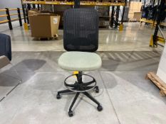 Orange Box Counter Height Chair Black And Green, No Reserve