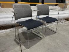 Boss Design Grey And Black Chairs With Metal Frame x2, No Reserve