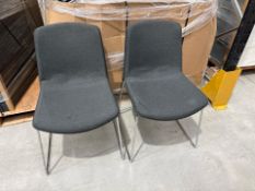OrangeBox Bluey Grey Meeting Chair x 2, No Reserve