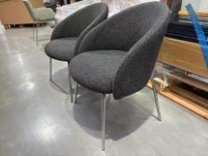 Boss Design Grey Chill Chair x2, No Reserve