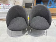 Boss Design Grey Chill Chair x2, No Reserve