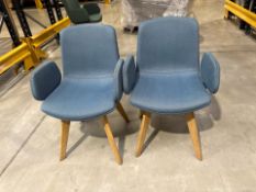 Orangebox Cubb Meeting Room Chair Blue x2, No Reserve
