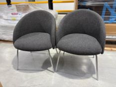Boss Design Grey Chill Chair x2, No Reserve
