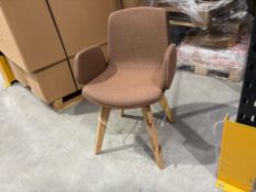 OrangeBox Burnt Orange Fabric Chair, No Reserve