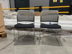 Boss Design Grey And Black Chairs With Metal Frame x2, No Reserve