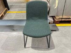 Orangebox Green Cubb Chair With Black Metal Legs x3, No Reserve
