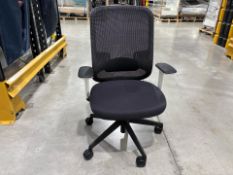 Orangebox Grey/White Office Chair With Wheels, No Reserve
