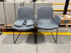 OrangeBox Blue Sled Base Chair x2, No Reserve