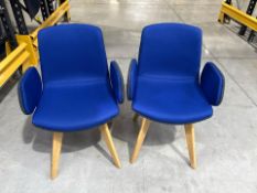 Blue Wipeable Chairs x3, No Reserve