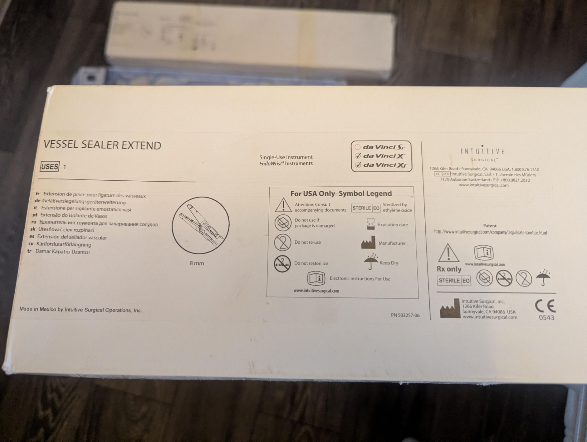 3 x INTUITIVE Da Vinci X/Xi Vessel Sealer Extend 8mm, New & Sealed - Image 4 of 4