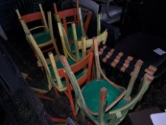 Multicoloured Wooden Chair x10 - No Reserve
