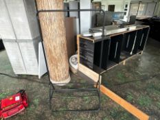 Black Metal Clothes Rail - No Reserve