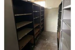 Brown Metal Storage Cabinets x 5 - NO RESERVE