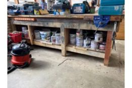 Wooden Workbench - NO RESERVE