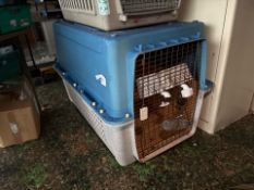 Blue And White Plastic Animal Cage - No Reserve