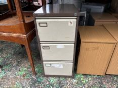 Brown Metal Filing Cabinet - No Reserve